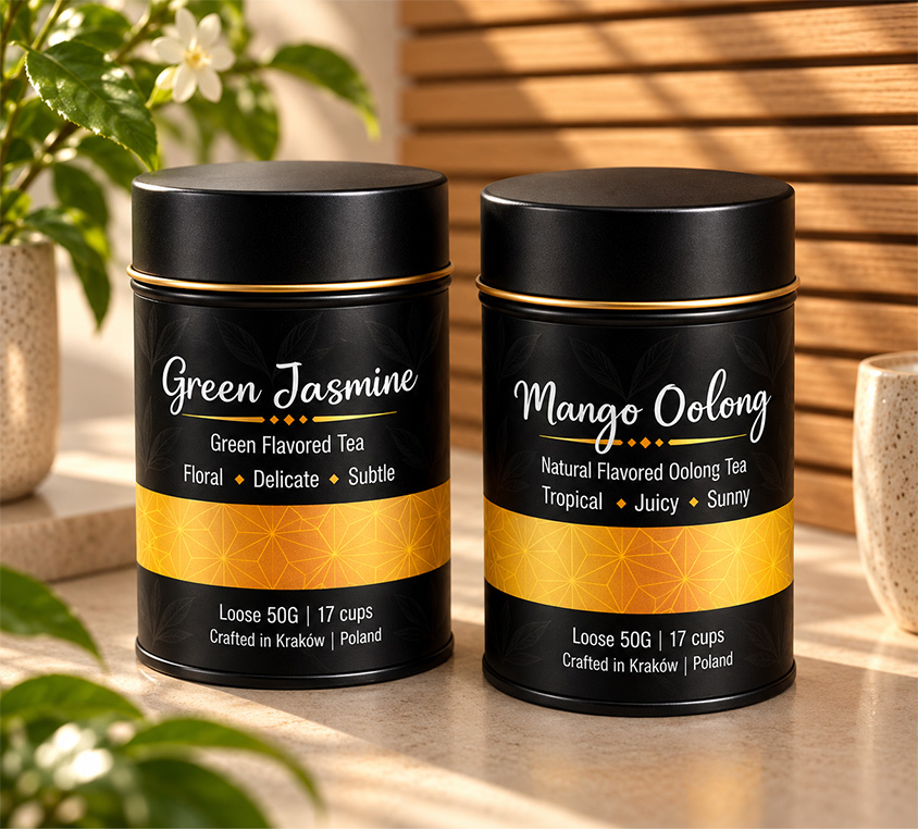 Mango Oolong Leo Tea – liściasta herbata oolong w metalowej puszce 50g